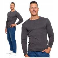 PODKOSZULEK MĘSKI BAWEŁNIANY MORAJ DŁUGI RĘKAW BASIC KLASYCZNY DARK GREY