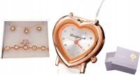 Позолоченные часы причастия сердце белый ювелирные изделия бесплатно GIGA PAKA C3198