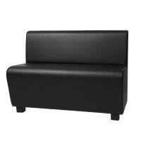 Sofa BASIC czarna 120 cm kanapa loża ławka restauracyjna pub kebab pizzeria