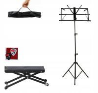 PODNÓŻEK MŁODEGO GITARZYSTY + STOJAK PULPIT NUT DO SZKOŁY + KOSTKA GRATIS