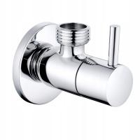 AQUAUNO ZAWÓR KĄTOWY MOSIĘŻNY ODCINAJĄCY DO PRALKI ZMYWARKI 1/2 x 3/4