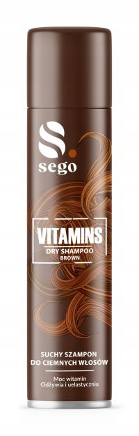 Sego Vitamins Suchy szampon 200ml ciemne włosy