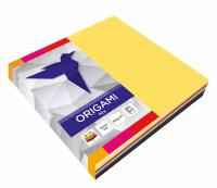 Zestaw PAPIERÓW Do ORIGAMI Kolorowy PAPIER Do Rękodzieła 14x14 Cm MIX 100K.