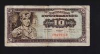 BANKNOT JUGOSŁAWIA -- 10 DINARÓW -- 1965 rok
