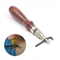 Groover z regulacją do wycinania rowków pod szew w skórze