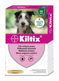 Bayer Kiltix Obroża na pchły kleszcze dla małych psów do 8kg długość 38cm