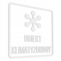 Naklejka - Obiekt Klimatyzowany 15x15