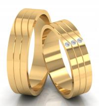 ЗОЛОТЫЕ ОБРУЧАЛЬНЫЕ КОЛЬЦА, ПРОБА 333 БЛЕСТЯЩИЕ ГРАВЕР