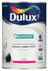 DULUx RAPIDRY FARBA DO DREWNA I METALU BIAŁA 1L