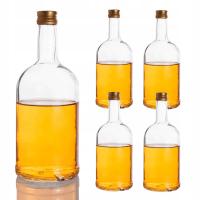 5x BUTELKI TADEUSZ 700 ml +zakrętki NA WESELE ŚLUB NA WÓDKĘ BIMBEREK SOK