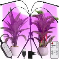 4 x лампа для выращивания растений 80 LED для четырехкратной панели выращивания таймер пульт дистанционного управления
