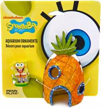 Domek SpongeBob i dom ananasowy, dekoracja do akwarium