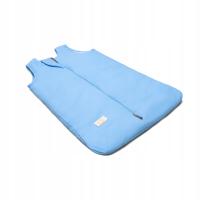 Детский спальный мешок премиум хлопок синий