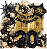 Zestaw Balonów Balony Dekoracja Na 30 Urodziny Girlanda Ścianka Kurtyna XXL