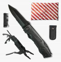 Nóż Składany Wielofunkcyjny Multitool Scyzoryk Survival Prezent