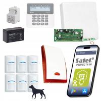 ZESTAW ALARMOWY DO DOMU 6 CZUJEK PET BOSCH PROFESJONALNY ALARM GSM SATEL