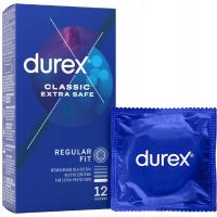 DUREX EXTRA SAFE Grubsze Prezerwatywy Dodatkowo nawilżane MOCNE 12 szt.