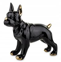 Figurka pies czarny złoty piesek dekoracja domu