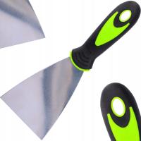 SZPACHELKA NIERDZEWNA do płyt GK gładzi gipsu Skrobak UCHWYT GUMA 80 mm