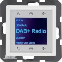 BERKER Q.1/Q.3 Radio Touch DAB+ biały aksamit