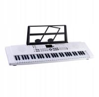 Elektryczny keyboard dla początkujących i dla dzieci MusicMate MM-01 biały