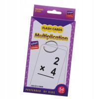 1 Set (54 Piece) Learning Flashcards Children Number Multiplication