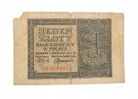 Старая Польша коллекционная банкнота 1 зл 1941
