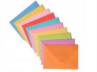 Цветные конверты - C6-MIX-10 штук цветов
