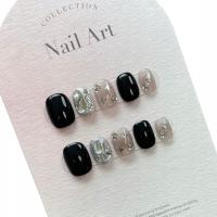 Sztuczne Paznokcie Tipsy Zelowe Press On Nails Handmade Świąteczne Wzory, S