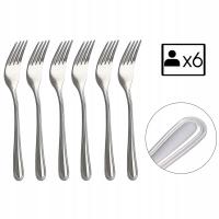 KOMPLET 6 SZT WIDELCZYKÓW DO CIASTA LONDON ZESTAW WIDELCE DESEROWE