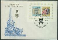 Niemcy DDR Berlin 1986 r FDC blok 85 LEIPZIGER HERBSTMESSE