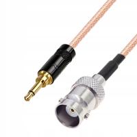 Pigtail JACK 3.5 wtyk / BNC gniazdo RG316 20cm