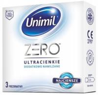 Самые тонкие презервативы UNIMIL ZERO 3 шт.
