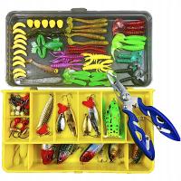 Резиновые воблеры для щуки окуня набор ETUSO 92шт спиннинговые приманки