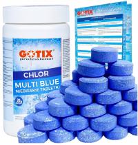 Хлор для бассейна гидромассажная ванна спа таблетки синяя вода Химия для бассейна-1 кг