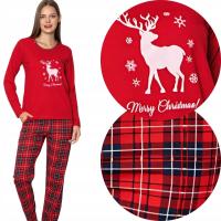 PIŻAMA DWUCZĘŚCIOWA DAMSKA DOMOWA BAWEŁNA piżama damska bawełna wielokolorowy