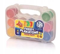 Farby plakatowe 12/20ml - walizka