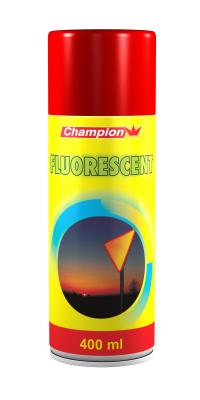 Farba fluorescencyjna CZERWONA Champion 400 ml