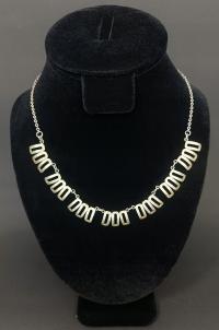 Norwegia, Srebrny naszyjnik modernistyczny H. C. Ostrem A/S, srebro