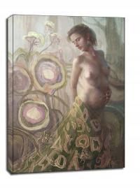 Pajęcza suknia - obraz na płótnie 50x70 cm