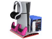 Stacja ładowania i chłodzenia PS5 z RGB ładowanie kontrolerów