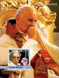 Papież Jan Paweł II, A. Schweitzer blok #gbdl4106