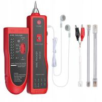 TESTER KABLI SIECIOWYCH LAN RJ45 RJ11 WIELOFUNKCYJNY SZUKACZ PAR Z LED