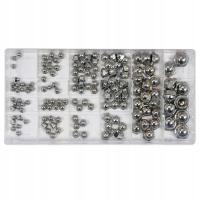 ZESTAW NAKRĘTEK ZAMKNIĘTYCH METRYCZNYCH OCYNK M3 M4 M5 M6 M8 M10 150 SZTUK