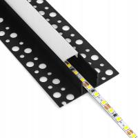 Profil LED aluminiowy do płyt GK gipsowych Natynkowy 2m regips szeroki
