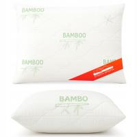 Poduszka 70x80 cm antyalergiczna BAMBOO bambusowa PL + ZAMEK PREMIUM