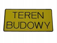TABLICZKA ALUMINIOWA TEREN BUDOWY
