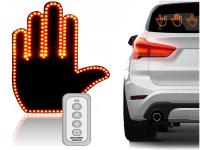 Ручной светодиодный автомобильный задний оконный жест Сирена средний палец пульт дистанционного управления