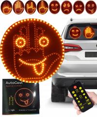 Sygnalizator gestów LED do samochodu z pilotem 8 trybów 290 diod