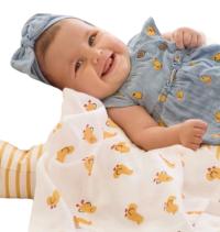 Dodatki Mayoral 9405 pieluszka niemowlęca bawełna muślin wzorowana